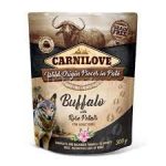   Carnilove Dog tasakos Paté Buffalo with Rose Petals - Bivaly rózsaszirommal 300g 