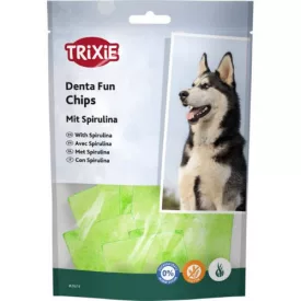   Trixie 2682 Denta Fun Spirulina Chewing Chips - jutalomfalat spirulinával kutyák részére 100g