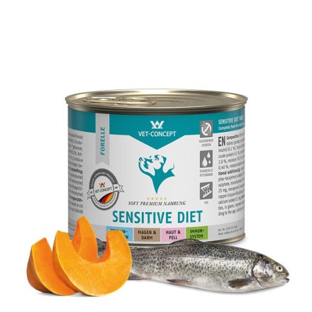 Vet-Concept Dog Sensitive Diet Pisztráng nedves kutyatáp 6x200g