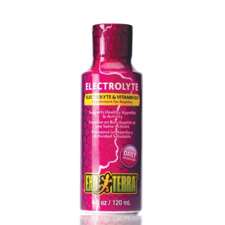 Exo-Terra PT1993 Electrolyte Supplement - ásványi anyagok és D3 vitamin kiegészítő hüllőknek 120ml