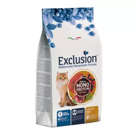   Exclusion Mediterraneo Cat Monoprotein Sterilized Beef száraztáp macskának 1,5kg