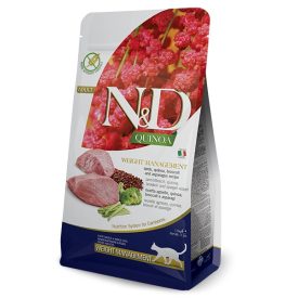   N&D Cat Quinoa Adult Weight Management Lamb (Bárány) száraz macskaeledel 1,5kg