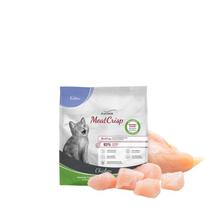 PLATINUM MeatCrisp Kitten Chicken-macskatáp kölyök cicának friss csirkehúsból 400g