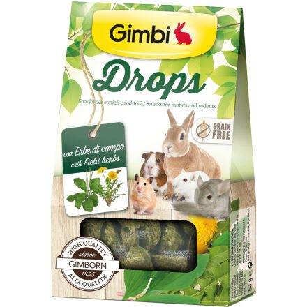 Gimbi Drops Gabonamentes csemege mezei gyógynövényekkel 50g