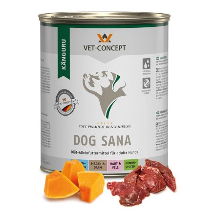 Vet-Concept Dog Sana Kangaroo nedves diétás kutyatáp 6x800g