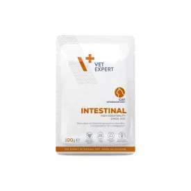   Vet Expert Veterinary Diet Intestinal csirke-marha alutasak emésztőrendszeri problémákra macskának 100g
