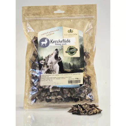 Teomann szárított kecsketüdő tréning snack jutalomfalat kutyáknak 250g