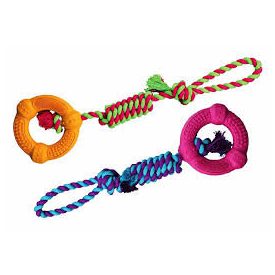 Trixie 33191 DENTAFUN játék kötél karikával 12cm/41cm