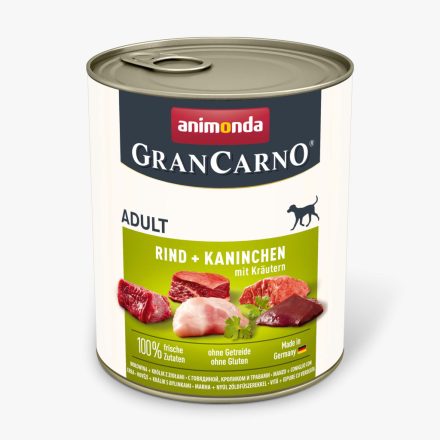 Animonda GranCarno Adult Marha-nyúl gyógynövénnyel 800g (82767)