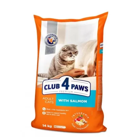 Club 4 Paws Premium szárazeledel felnőtt macskáknak lazaccal 300g