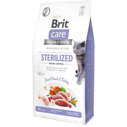 Brit Care Cat Grain Free Sterilised - Weight Control Duck and Turkey 2kg