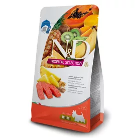   N&D Dog Tropical Selection Adult Mini lazac, tönkölybúza, zab, trópusi gyümölcsök száraztáp kutyának 5kg 