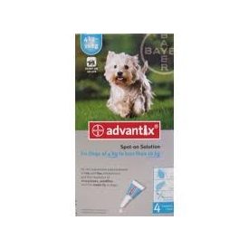 Advantix spot on 1ml kutyáknak 4-10kg között 4x1db