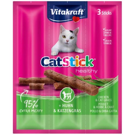 Vitakraft Cat Sticks kiegészítő eledel csirkével és macskafűvel