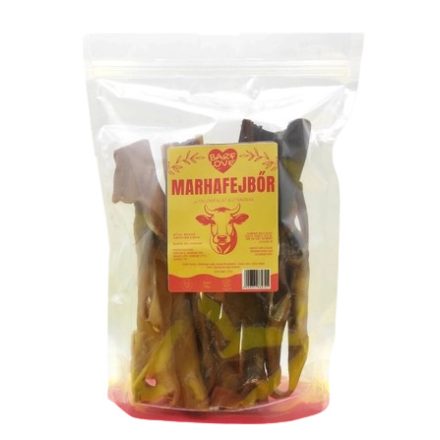 BARF LOVE Szárított marhafejbőr kutyáknak 500g