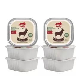   Leiky 100% vadhús és belsőségek alutálkás eledel kutyának 6 x 300g