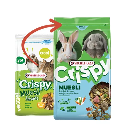 Versele-Laga Crispy Muesli Rabbits- eledel nyúlnak 850g (461801)
