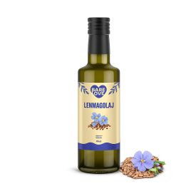 BARF LOVE 100% hidegen sajtolt Lenmagolaj kutyáknak 100ml