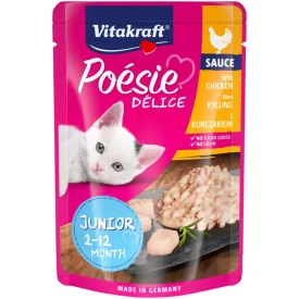   Vitakraft Junior Poésie Déli Sauce csirke alutasakos macskaeledel 85g