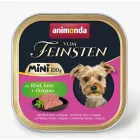 Animonda Vom Feinsten Adult Mini Rind, Ente,Oregano (marha,kacsa,oregánó) alutálkás eledel felnőtt kistestű kutyának 32x100g (82361)