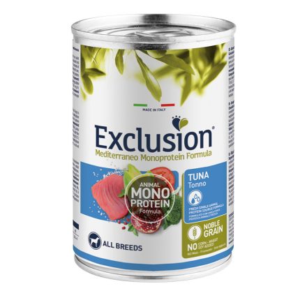 Exclusion Mediterraneo Mono Adult Tuna konzerv kutyának 400g