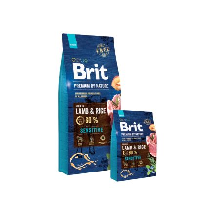 Brit Premium by Nature Lamb & Rice kutyatáp 15 kg 