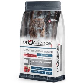  ProScience Adult Cat Salmon hipoallergén lazacos bőr-és szőrzet támogató száraztáp felnőtt macskának 1,5kg