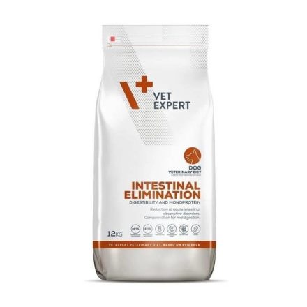 Vet Expert Veterinary Diet Intestinal Elimination gyógytáp emésztőrendszeri problémákra kutyának 12kg