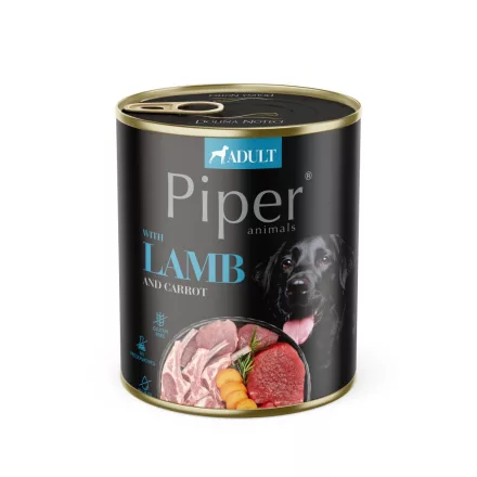 Piper Adult Lamb, Carrot & Brown rice (bárány-sárgarépa-barna rizs) konzerv 800g