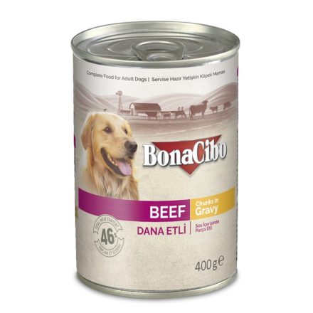 Bonacibo Canned Adult Dog marhahúsos konzerv kutyáknak 400g