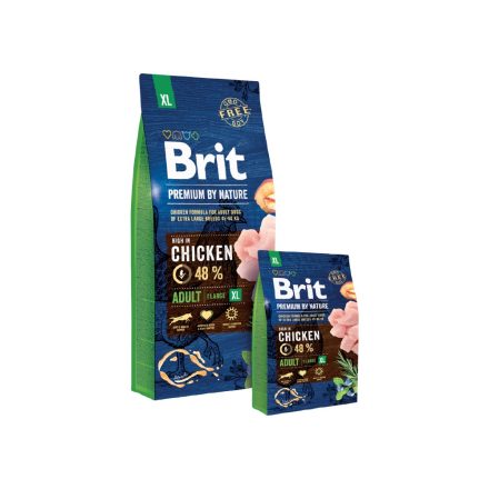 Brit Premium by Nature Adult Extra Large kutyatáp 3 kg