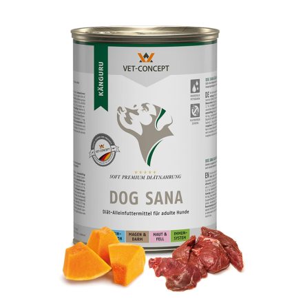 Vet-Concept Dog Sana Kangaroo nedves diétás kutyatáp 6x400g