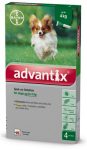 Advantix spot on 0,4ml kutyáknak 4kg alatt 4x1db