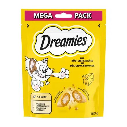 Dreamies Mega Pack Töltött sajtos falatkák 180g