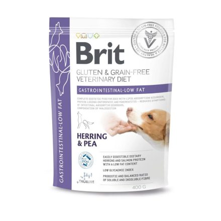 Brit GF Veterinary Care Gastrointestinal-Low fat gyógytáp kuytáknak 400g