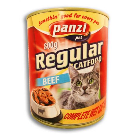 Panzi Regular cat Adult konzerv 800g marha