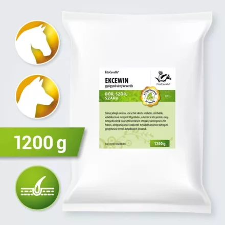 FitoCavallo EKCEWIN gyógynövénykeverék száraz ekcéma, száraz bőrviszketés, szőrhullás, bőrgomba esetén lovaknak és kutyának 1200g