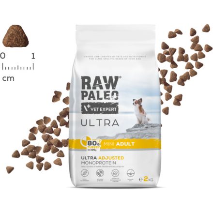 Raw Paleo Ultra Turkey Mini Adult száraztáp kutyának 8kg