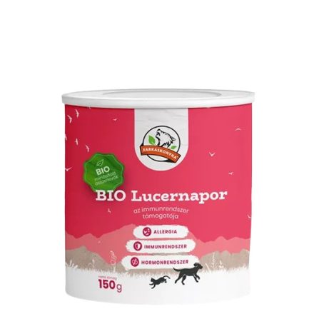 Farkaskonyha Bio lucernapor immunrendszer támogató kutyának és macskának 150g