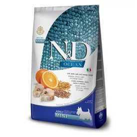   N&D Dog Ocean adult mini cod, spelt, oats & orange (tőkehal, tönköly, zab & narancs) száraz kutyatáp 2,5kg