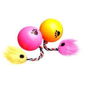 Camon macskajáték labda tollal 3,5cm