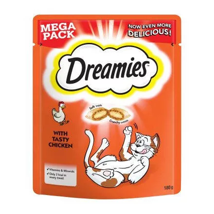 Dreamies Mega Pack Töltött csirkés falatkák 180g