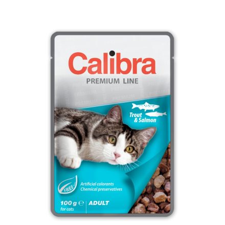 Calibra Cat Premium Line Adult Trout and Salmon 100g