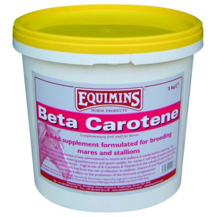 Equimins Beta Carotene vödrös- Béta karotin mének és vemhes kancák számára 2kg