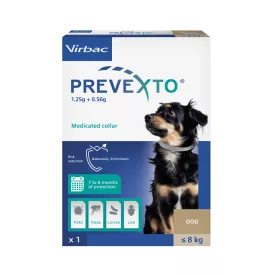   Virbac PreveXto parazitaellenes nyakörv 8kg alatti kutyáknak 1db
