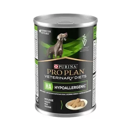 Purina Pro Plan Veterinary Diets Canine HA Hypoallergenic konzerv kutyaeledel 400g