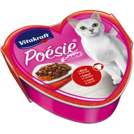   Vitakraft Poésie Sauce  85g marha sárgarépával alutálkás macskaeledel