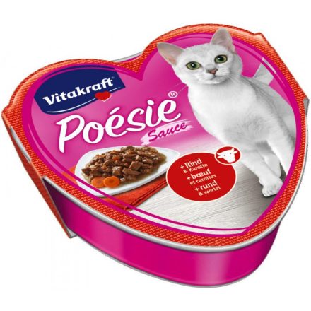 Vitakraft Poésie Sauce  85g marha sárgarépával alutálkás macskaeledel