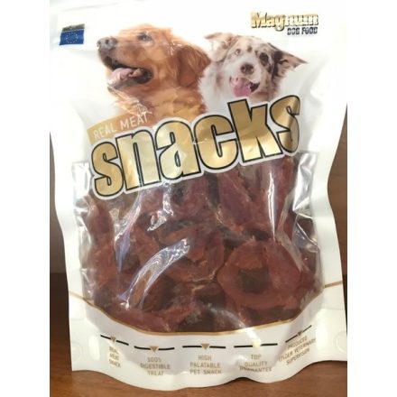 Magnum Real Meat Snacks - Valódi Húsból kacsakarika - jutalomfalat kutyák részére 250g