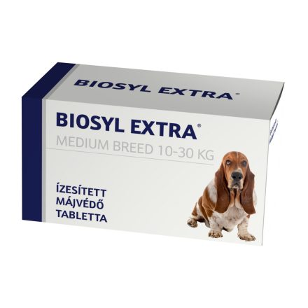 Biosyl Extra Medium Breed ízesített májvédő tabletta 30db